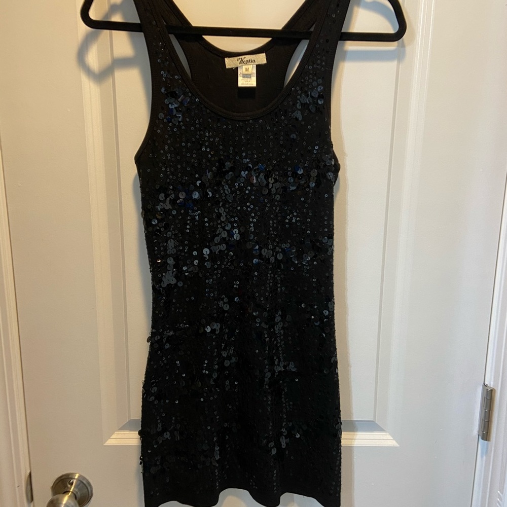 Black Sequin Dress